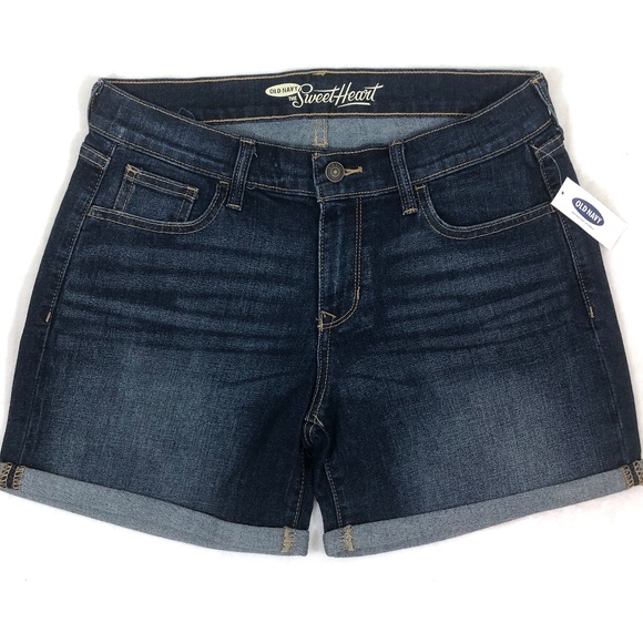 Old Navy Pants - NWT Old Navy Sweetheart Fit Mid-Length Shorts	Dark
